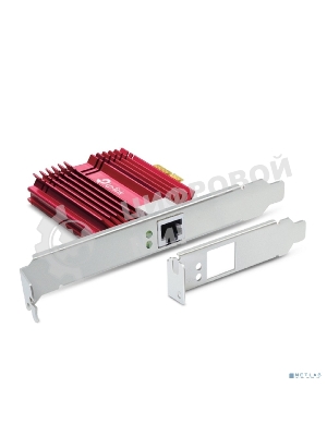 Сетевой адаптер 10 Gigabit PCI-E network adapter, 1 PCI Express 3.0 X4 interface, 1 100/1000/10000Mbps Ethernet port, come with Low-Profile and Full-Height Brackets