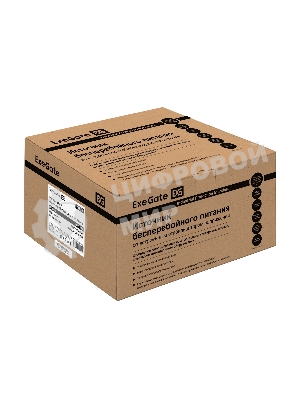 Источник бесперебойного питания ExeGate NEO NNB-850.LED.AVR.8SH.CH 850VA/510W, LED, AVR, 8*Schuko, 4*USB-порта для зарядки, черный