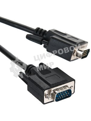 Кабель для монитора VGA (M) -) VGA (M), 1,5 м, TV-COM (QCG341AD-1.8M), ферритовые кольца