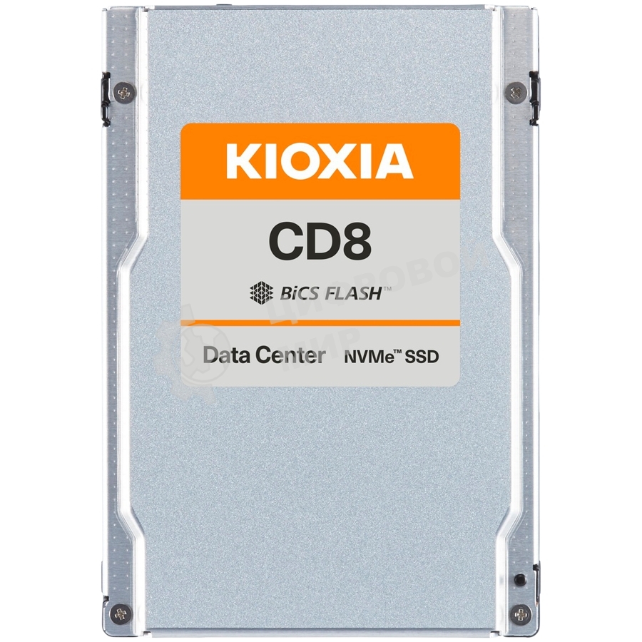 Накопитель SSD для сервера Kioxia (U.2 15MM, 6.4Tb, PCIe Gen4 1x4, BiCS FLASH TLC, CD8-V SIE*). (SSTKCD8XVUG6T40)