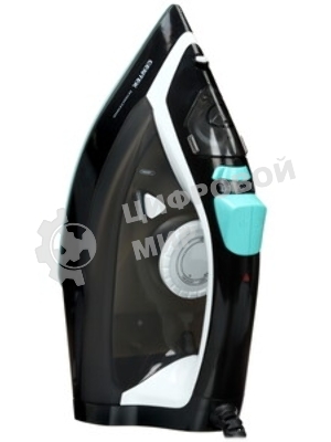 Утюг Centek CT-2314 черный/бирюзовый, 2800 Вт, 50 г/мин, 190 г/мин, 370 мл