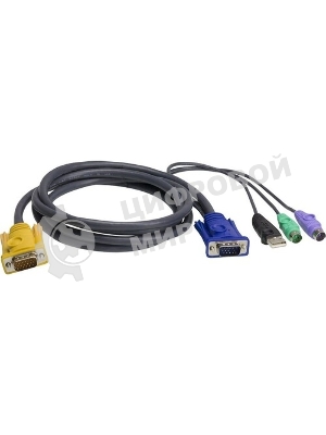 Кабель ATEN USB-PS/2 HYBRID CABLE.; 3M*2L-5303UP