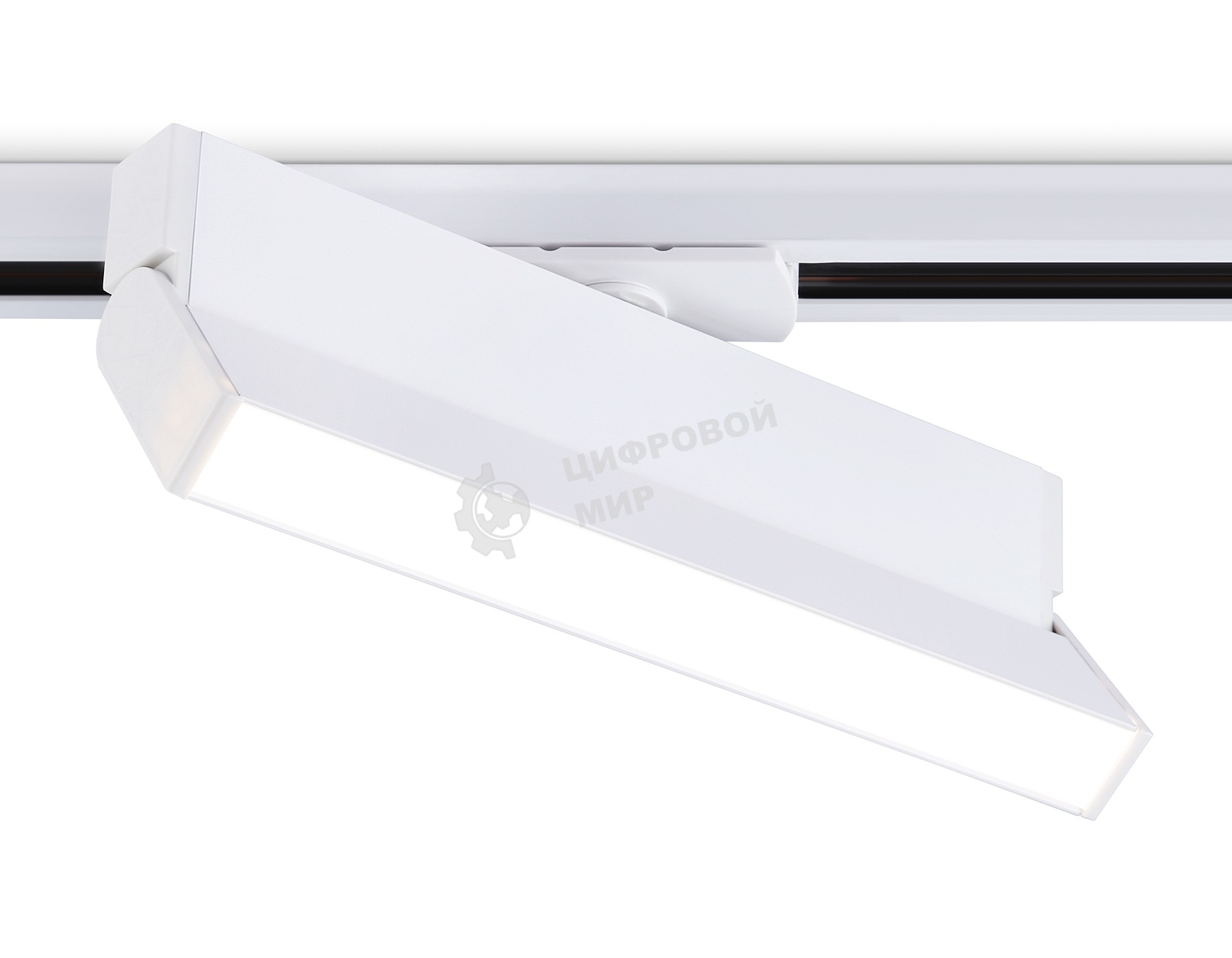 Трековый однофазный светодиодный светильник Ambrella light GL6806 WH белый LED 12W 4200K 230*22*87