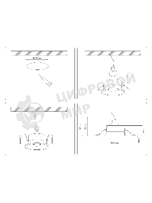 Встраиваемый точечный светильник Ambrella light TN102805 WH белый GU5.3 D81*50