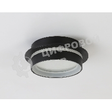 Светильник Ambrella light TN5385 SBK/FR черный песок/белый матовый GX53 IP44 D105*40