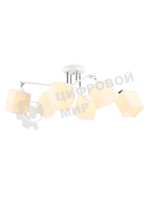 Светильник Ambrella light TR303088/6 WH/CH/FR белый/хром/белый матовый E27/6 max 40W 840*620*260