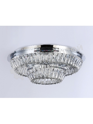 Светильник Ambrella light TR5029 CH/CL хром/прозрачный 3000K/4200K/6400K 81W D600*207 (Без ПДУ)