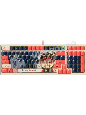 Клавиатура проводная A4Tech Bloody AT98 Proxy Boom USB бежевый/красный