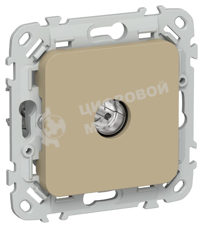 Розетка TV экранированная оконечная тип M РТВм-1-1-1-ФлХ хаки FLITE