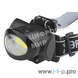 Фонарь ЭРА GB-6015W COB налобный 3xAAA