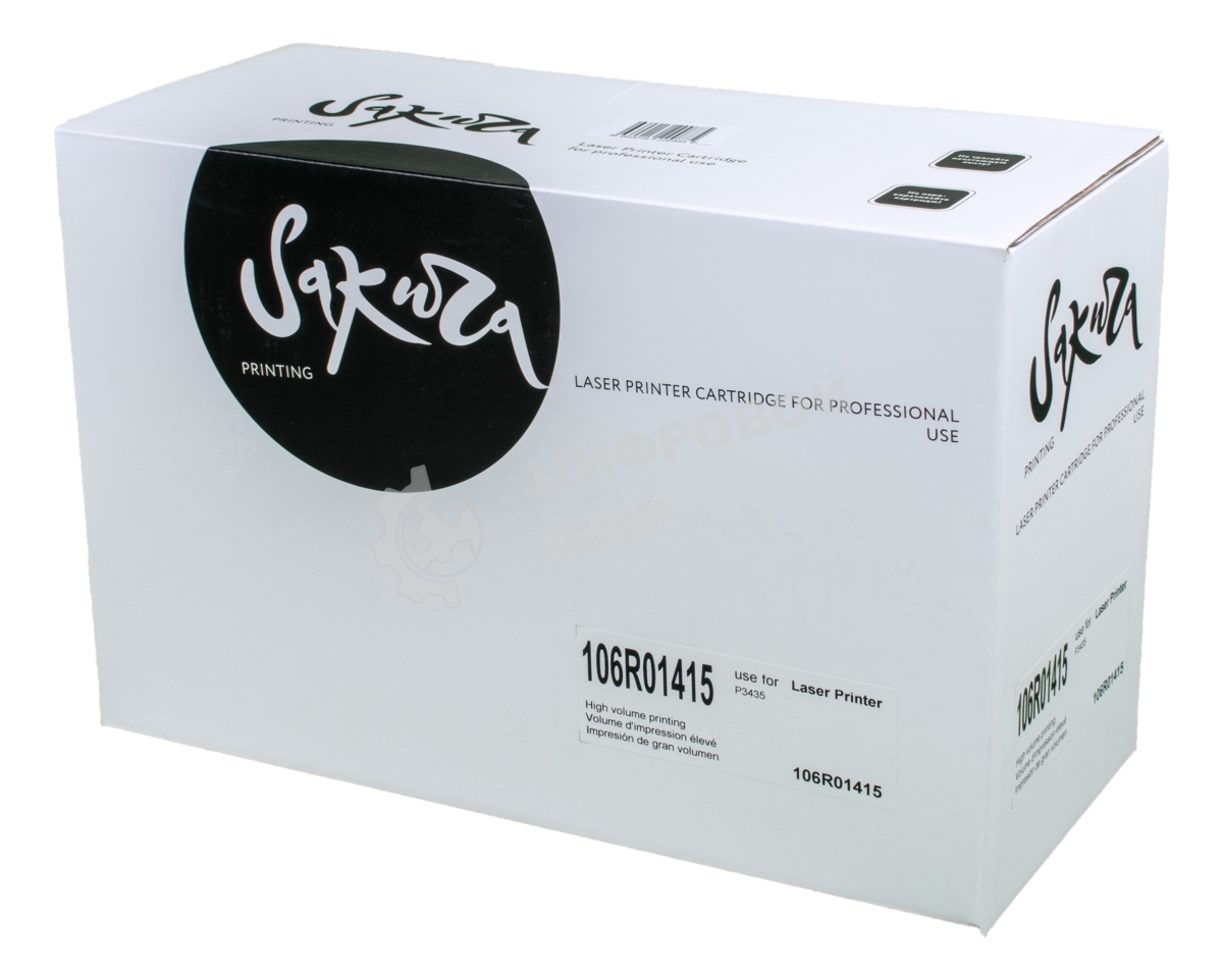 Картридж лазерный Sakura 106R01415 для Xerox Phaser 3435/3435N/3435DN чрный, 10 000 к.