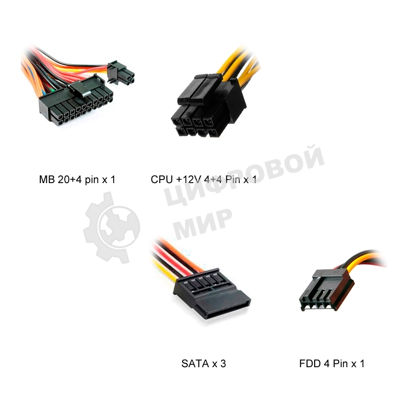 Блок питания Inwin/Powerman PM-300ATX, 300Вт, 80мм, серый