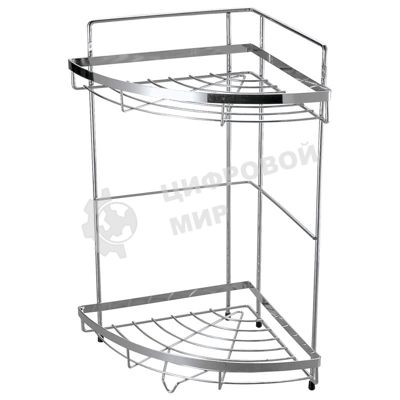 Полка угловая двухъярусная Рыжий кот COZY-CR-2, размер: 24,5*24,5*38см