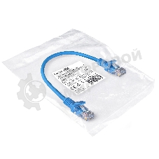 Патч-корд ExeGate EX286371RUS UTP-RJ45-RJ45-5e-0,3M-LSZH-BL, UTP, cat.5e, LSZH, 0.3м, синий