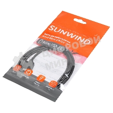 Кабель SunWind USB (m)-micro USB (m) 1м черный