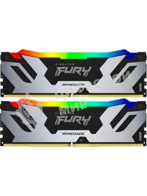 Оперативная память Kingston Fury Beast, DDR5, 32Gb (2x16Gb), 6400MHz, CL32, DIMM, с радиатором, черный