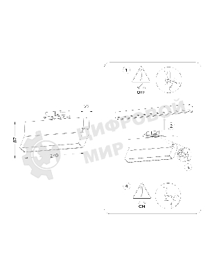 Трековый однофазный светодиодный светильник Ambrella light GL6806 WH белый LED 12W 4200K 230*22*87