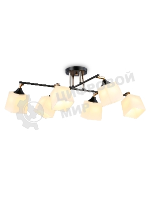 Светильник Ambrella light TR303089/6 BK/FGD/FR черный/золото/белый матовый E27/6 max 40W 800*580*250