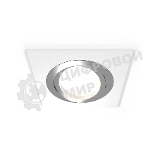 Комплект встраиваемого поворотного светильника Ambrella light XC7631082 SWH/PSL белый песок/серебро полированное MR16 GU5.3 (C7631, N7003)