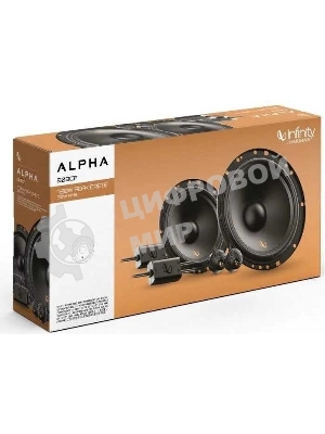 Колонки автомобильные Infinity Alpha 603CF (без решетки) 720Вт 90дБ 4Ом 16.5см (6 1/2дюйм) (ком.:4кол.) компонентные двухполосные