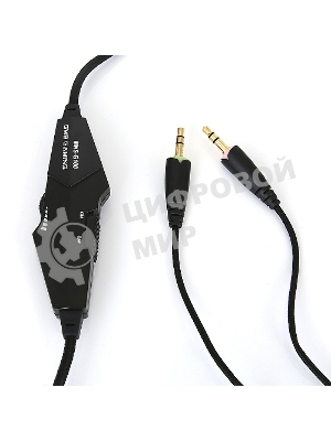 Гарнитура Gembird MHS-G100 чернцый/оранжевый, проводная