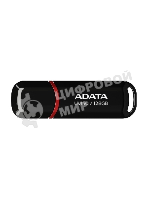 Флешка USB ADATA UV150 (AUV150-128G-RBK), 128Gb, USB 3.0, R/W 100/30, черный