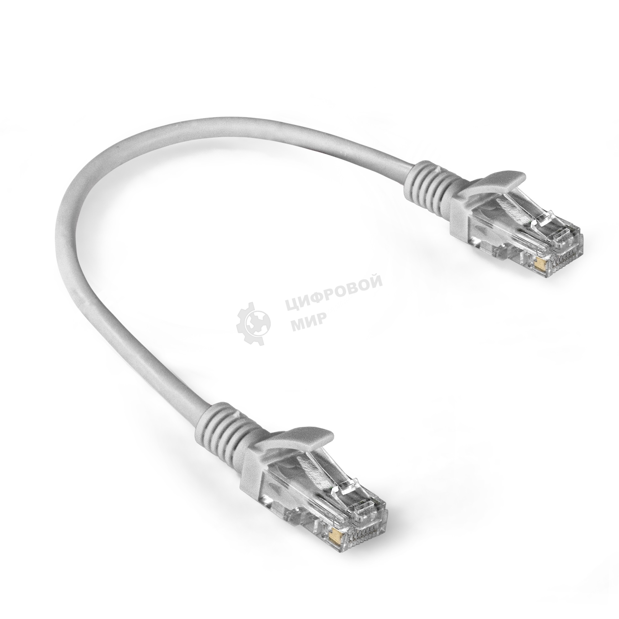 Патч-корд ExeGate EX286375RUS UTP-RJ45-RJ45-5e-0,3M-LSZH-GY, UTP, cat.5e, LSZH, 0.3м, серый