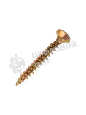 Саморез универсальный Kranz 4х30, желтый цинк, пакет (1000 шт/уп)