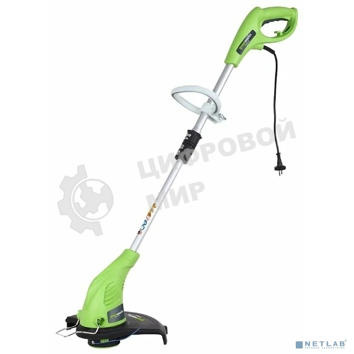 Триммер электрический GREENWORKS GST5033 21217 нижний двигатель 500Вт леска 1.6мм 33см