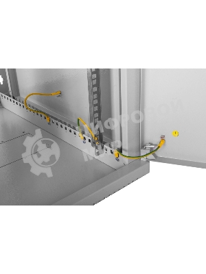 Шкаф коммутационный ЦМО (ШРН-15.500.1) настенный 15U 600x529 мм пер. дв. металл 200 кг серый 470 мм 180 град.