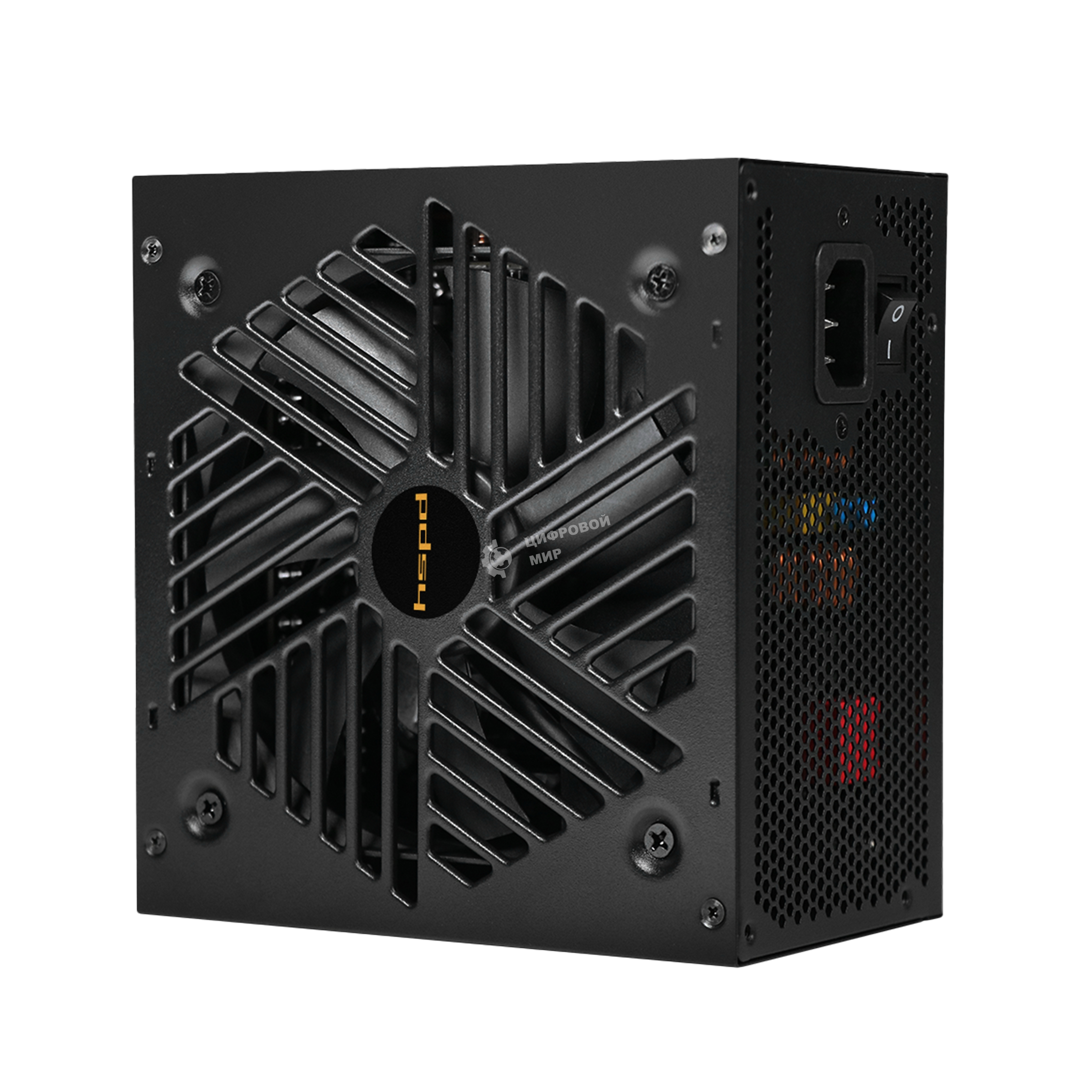 Блок питания Power Supply HSPD, 850W 80 PLUS Gold (ATX, 3.1, PCIe 5.1, Full modular, 1x24(20+4)pin 600мм, 2xCPU 8(4+4)pin 700мм, 2xPCIe*2 8(6+2)pin 550+150мм, 1x12V(2x6) 12+4pin 600W 550мм 2xSATA*3 500+150+150мм, 1xMOLEX4pin*3+FDD 500+150+150+150мм, Activ