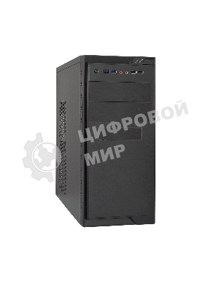 Компьютерный корпус Minitower ExeGate MA-372UX-UNS500 (mATX, БП UNS500 с вент. 12см, 2хUSB+2хUSB3.0, аудио, черный)