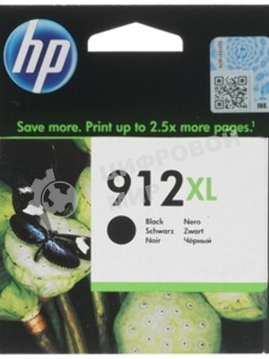 Картридж струйный HP 912 3YL84AE черный (825стр.) для HP OfficeJet 801x/802x