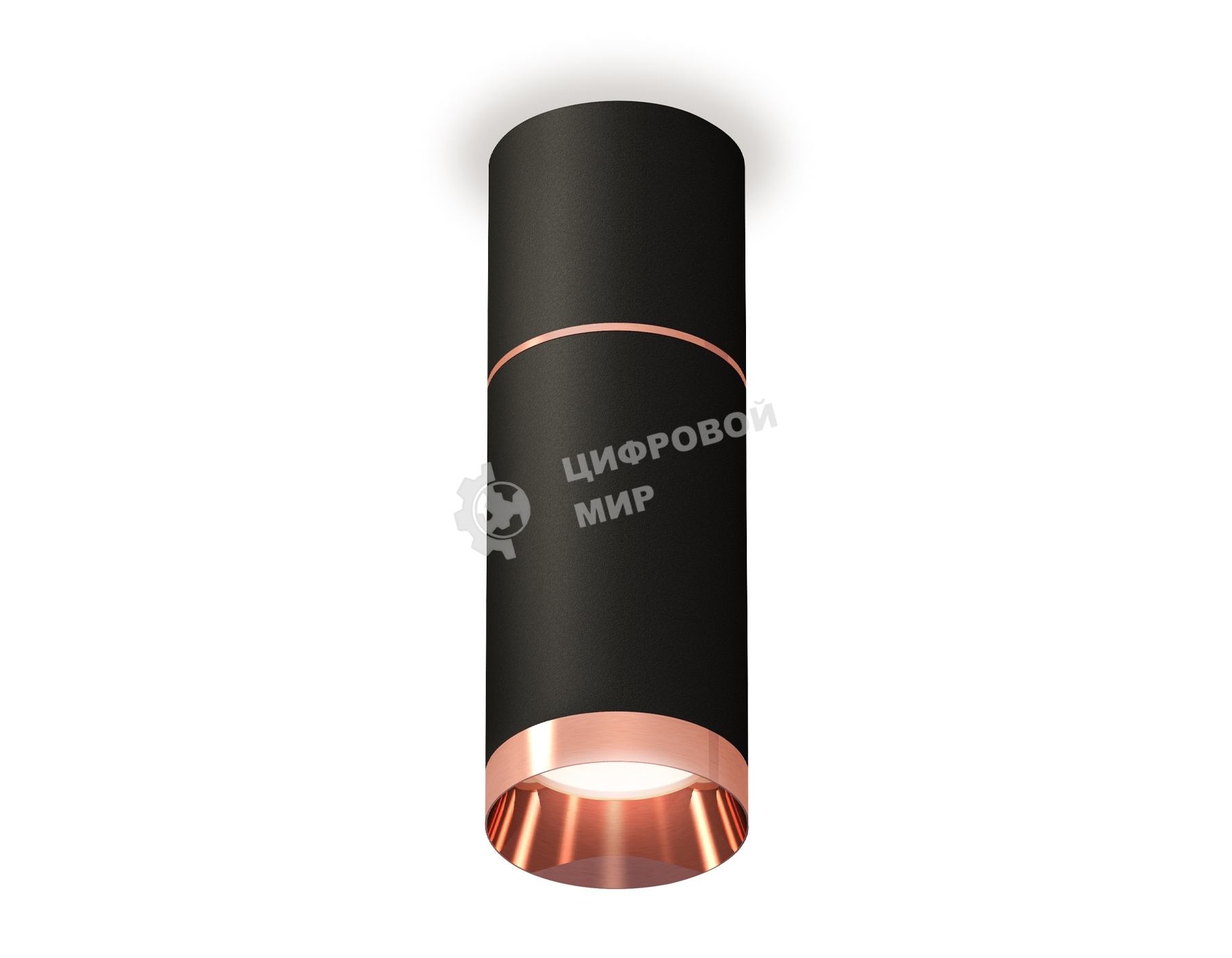Светильник Ambrella Light XS6323063 SBK/PPG черный песок/золото розовое полированное MR16 GU5.3 (C6302, A2063, C6323, N6135)