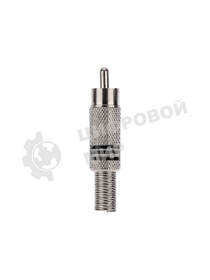 Разъем штекер PROconnect RCA металл под винт ZN черный/красный