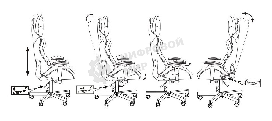 Кресло игровое Бюрократ VIKING KNIGHT LT27 FABRIC синий крестовина металл/пластик