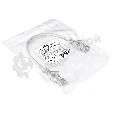 Патч-корд ExeGate EX286375RUS UTP-RJ45-RJ45-5e-0,3M-LSZH-GY, UTP, cat.5e, LSZH, 0.3м, серый