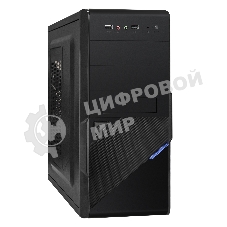 Компьютерный корпус ExeGate EX284022RUS Minitower BA-201 Black, mATX, (без БП), 2*USB, Audio