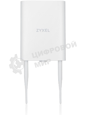 Гибридная уличная точка доступа Zyxel NebulaFlex NWA55AXE, 802.11a/b/g/n/ac/ax (2,4 и 5 ГГц), внешние антенны 2x2 (в комплекте), до 575+1200 Мбит/с, 1xLAN GE, защита от 4G/5G, без поддержки Captive po