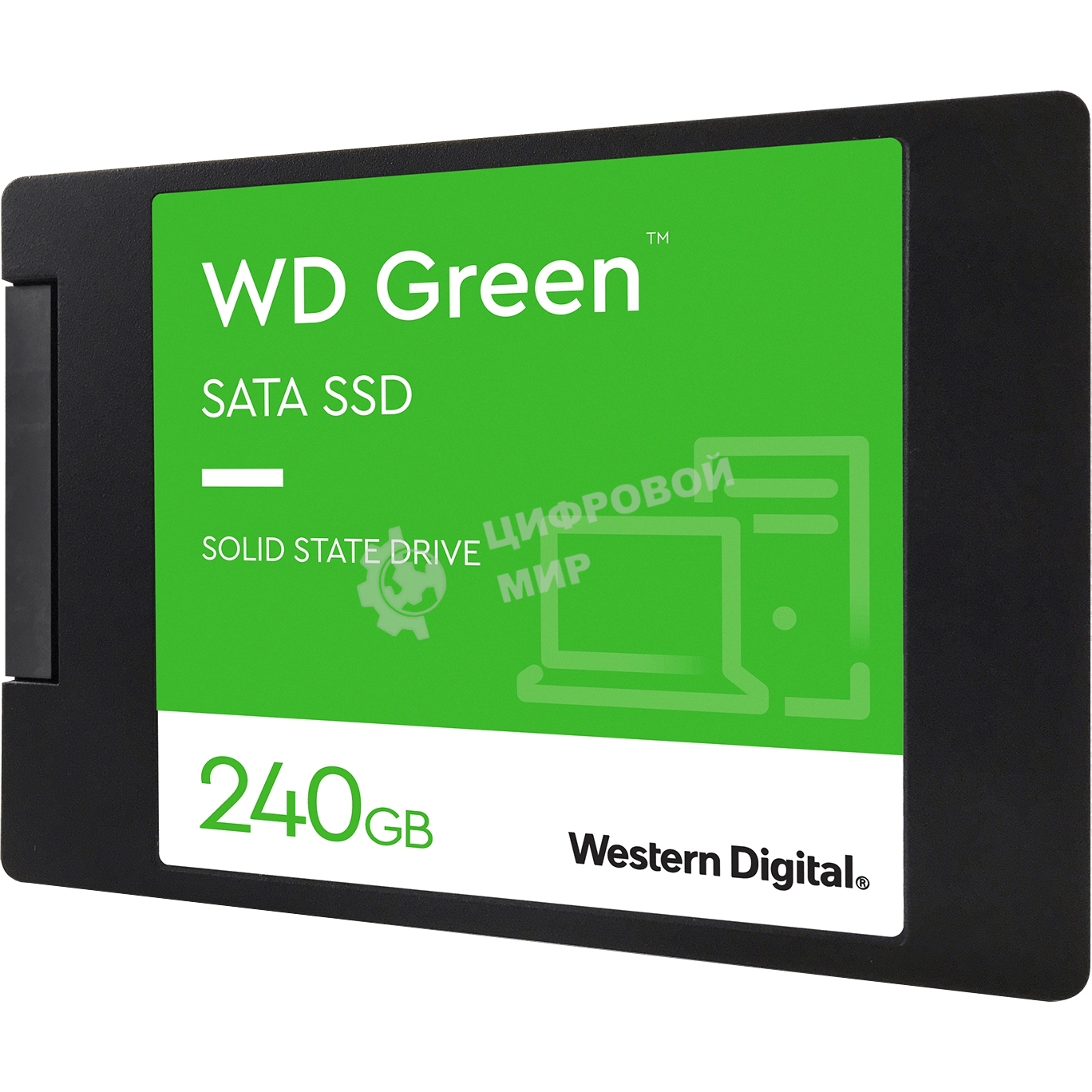 Накопитель SSD WD Green WDS240G3G0A, 240Gb, SATA III, 2.5