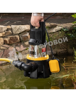 Дренажный насос Denzel DP1400X, 1400 Вт, подъем 11 м, 25000 л/ч