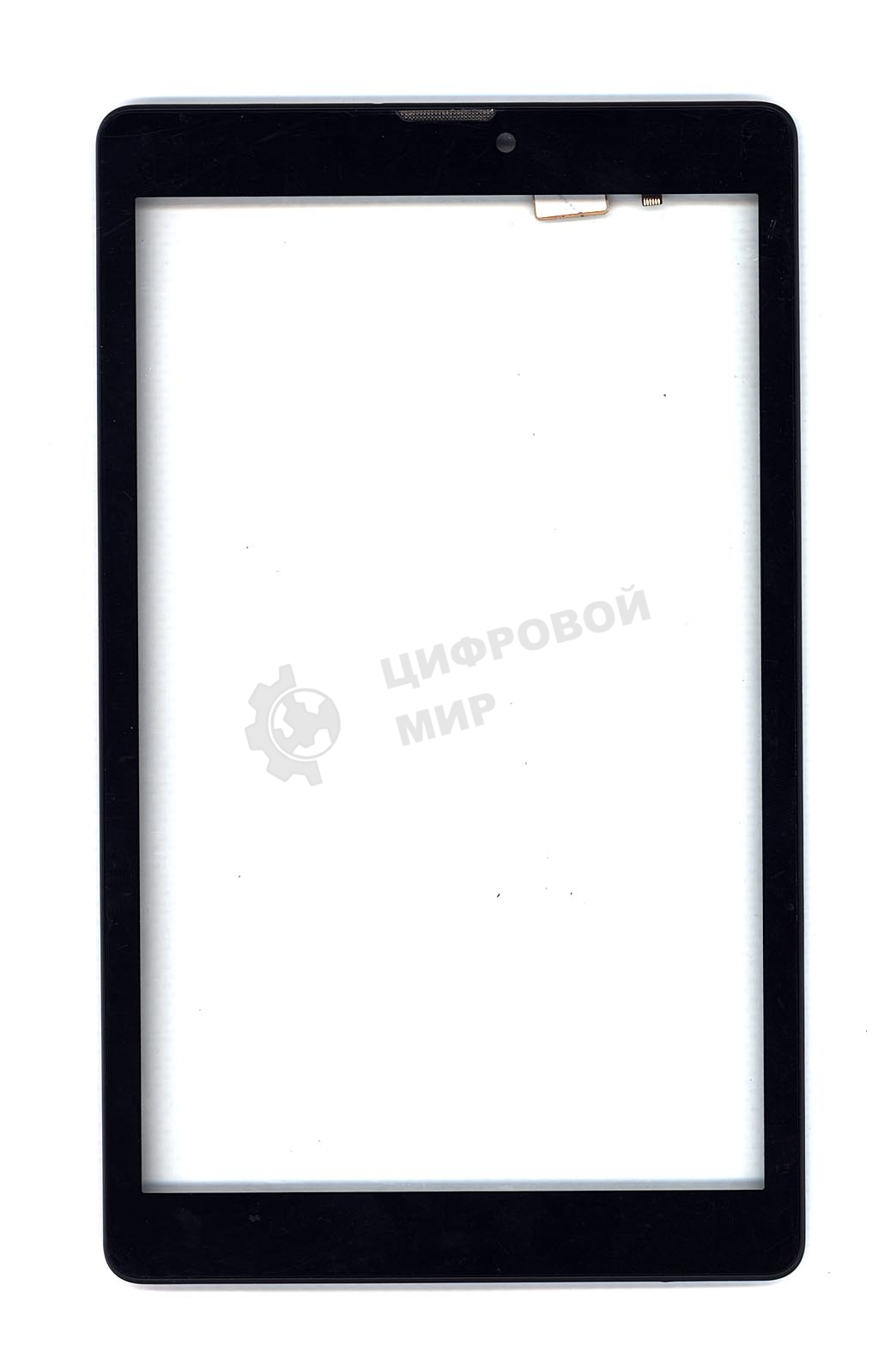 Сенсорное стекло (тачскрин) для Irbis TZ84, черное с рамкой