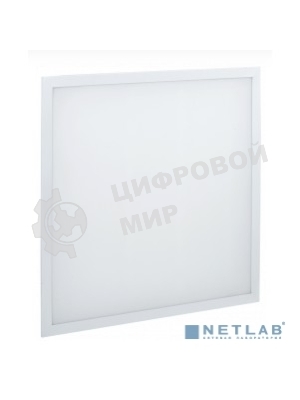 Светильник светодиодный ДВО IEK LDVO3-6571-45-4000-K01 6571-O 45Вт 4000К 595х595х20 опал аналог люм.свет. 4х18 накладных или в потолок Армстронг