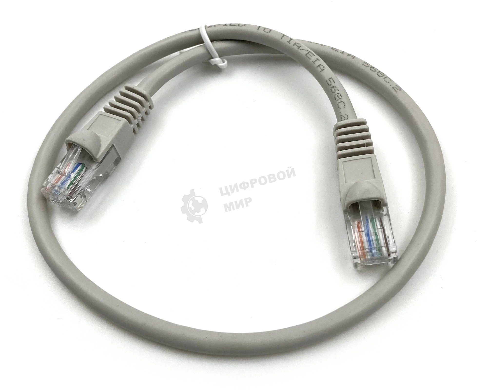 Патч-корд Buro LSZH UTP cat5E 0.5м серый RJ-45 (m)-RJ-45 (m)
