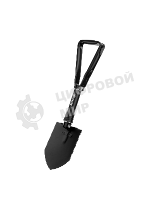 Лопата походная Palisad 150х200х253-620 мм, цельнометаллическая, складная в чехле