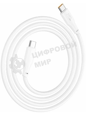 Кабель USB2.0 Hoco Type-C/Type-C, 5А, 240Вт, X93, 1м, белый, коробка