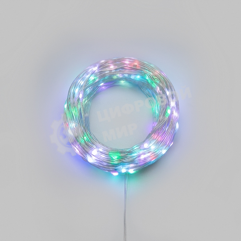 Умная гирлянда Neon-night Роса с крупными каплями 20м 200 LED RGB IP20 прозрачный провод USB