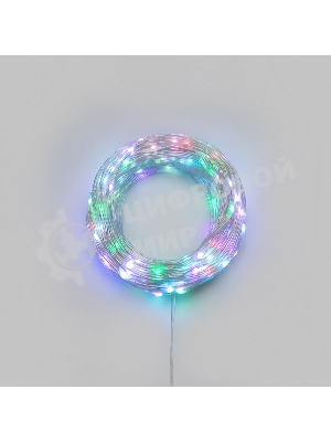 Умная гирлянда Neon-night Роса с крупными каплями 20м 200 LED RGB IP20 прозрачный провод USB