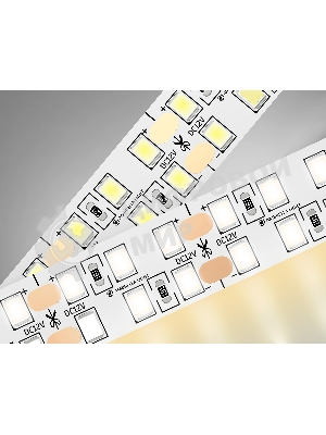 Светодиодная лента Ambrella light GS1601 2835 240Led/ 19.2W m/ 12V IP20 3000K/ 5000*14*1.2mm (2 конт.)
