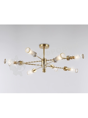 Люстра Ambrella light LH55162/8 BS/CL латунь/прозрачный E14/8 max 40W D930*330